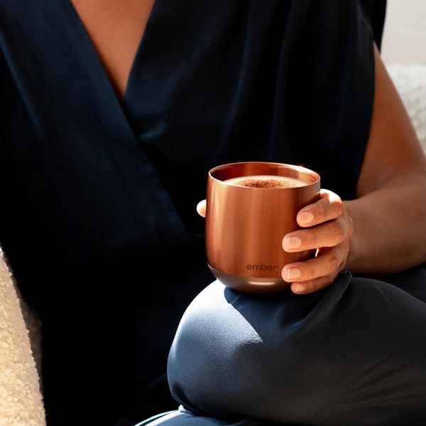 Brown Ember 6 Oz Metallic Coffee Cup | US-ZGUSM5940